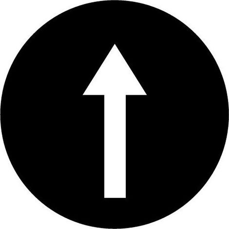 Étiquette bouton ' coup de poing ' noir symbole flèche EATON M22-XDP-S-X7