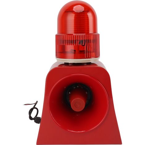 Alarme sonore et lumineuse avec télécommande sans fil, alarme d'urgence à un bouton, avertisseur sonore et lumineux LED à décibels élevés, 220 V (1/5)