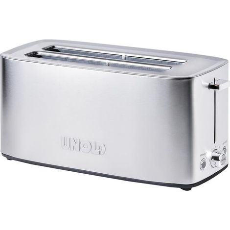 Unold 38266 Tom Tostapane 4 fette Acciaio inossidabile Funzione scongelamento Funzione riscaldamento 7 livelli tostatura Potenza 1400 W colore Acciaio inossidabile