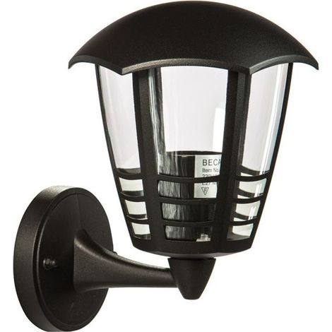 Außenwandleuchte aus Aluminium Schwarz ETNA UP 17x19,3x h23 cm