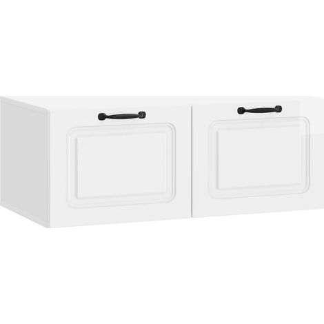 Maison Exclusive - Mobile Porta TV da Muro Bianco Lucido 78,5 x 41 x 30 cm (1/5)