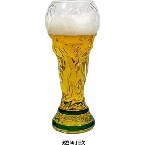 Verre à Bière Trophée Coupe du Monde 22×11×11cm - Grande Capacité Transparent pour Amateurs de Football (1/3)