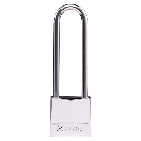 MASTER LOCK - LUCCHETTO IN OTTONE NICHELATO - ANSA IN ACCIAIO INOX - 30x64x5MM (1/4)
