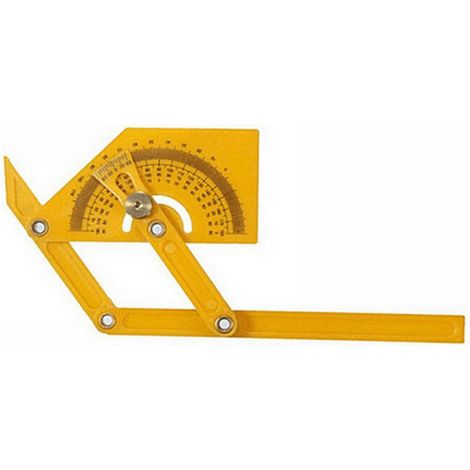 Multirex – Rapporteur d'angle double fonction 150 mm – Mesure d'angles 0 à 180° – Vis d'arrêt pour précision – Outil professionnel (1/5)
