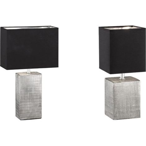 Lampe de table pied ceramique grise et noire - fischer honsel - candes 47635855 47635855 47635855 47635855 47635855 47635855 47635855 47635855 47635855 47635855 47635855 47635855 47635855 47635855 4 (1/5)