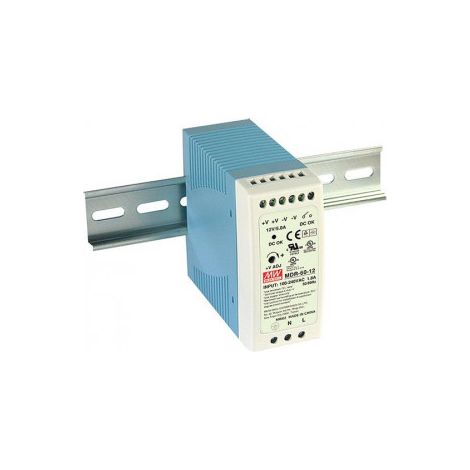 Alimentazione Din rail 24vdc 2,5amp 60w Media Well Mdr-60-24