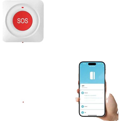 Pulsante antipanico, allarme di emergenza, compatibilità con la casa intelligente, Wi-Fi (1/2)
