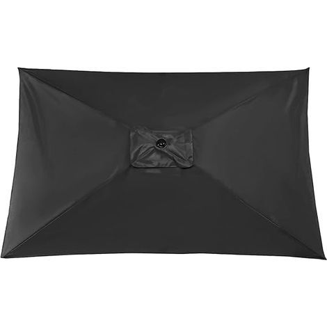 Auvent de rechange rectangulaire de 3 x 2 m pour parasol de terrasse, jardin, plage, marché, table (auvent uniquement) (1/5)