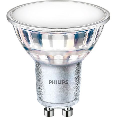 Philips – Ampoule LED GU10 4.9W 550lm 3000K – Éclairage 120º – Durée de vie 15000 heures – IRC 80 – CorePro