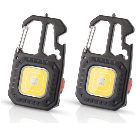 Pcs Mini Lampe de Poche LED, Lampe de Travail Portable 800 Lumens, 7 Modes, Rechargeable et étanche, éclairage d'urgence étanche pour Utilisation sur le Terrain