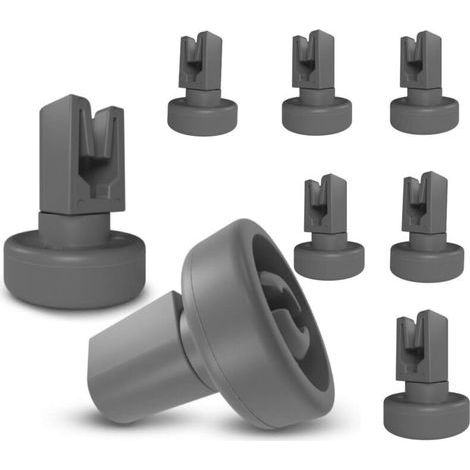 8pcs 25mm Universal Replacement Upper Basket Rollers for Dishwasher Washing Machine Spare Parts Accessories (1/5)