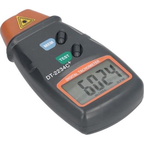 KLVGTIFS PUTachymètre Laser Numérique DT2234C+ - DILWE - Mesure sans contact de 2,5 à 99 999 tours/min - Grand écran LCD (1/4)