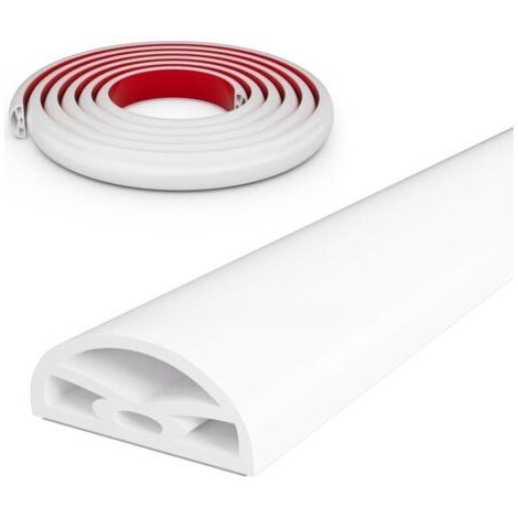 Bande de seuil de douche blanche de 78 pouces, protection anti-éclaboussures auto-adhésive et pliable pour cabine de douche à l'italienne, convient aux salles de bains et aux cuisines. (1/5)