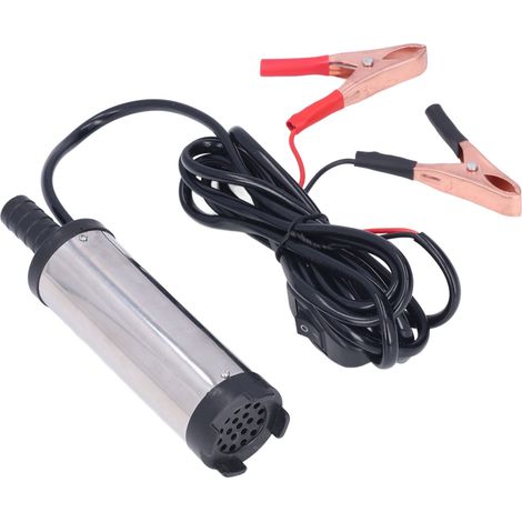 Pompe à huile électrique multifonctionnelle, moteur CC, pompe de transfert de carburant diesel, débit de 12 litres par minute, hauteur de refoulement de 2 mètres, alimentation 24 V CC (1/5)