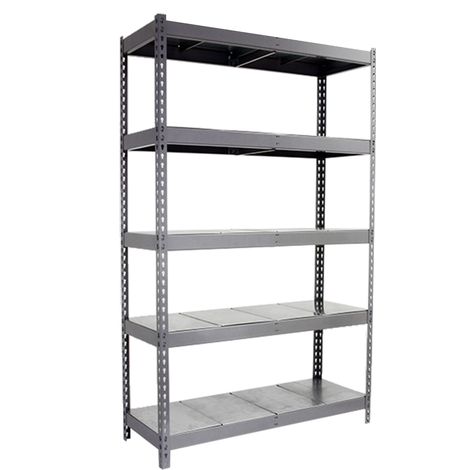 SimonRack Étagère Industrielle, 2000x1800x600 mm, 5 Niveaux, 600 kg Capacité de Charge et Point de Flexion, Métal, Étagère Charge Lourde, Gris/Galvanisé - Simonforte (1/5)