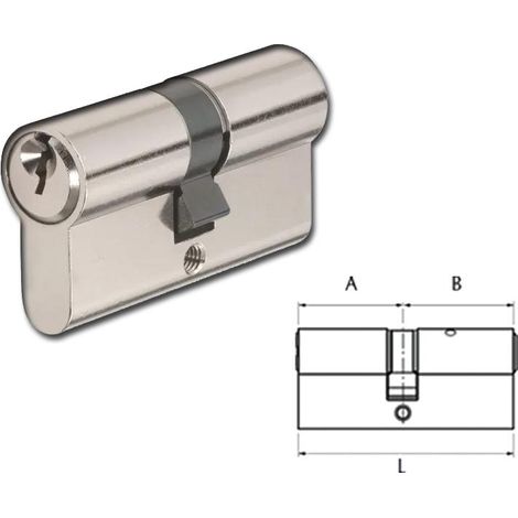 avl cilindro europerfil niquel serreta 30x40 r15+3 llave cln3040
