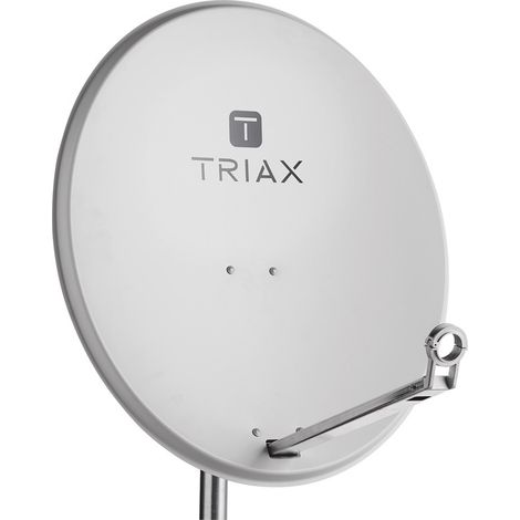 Antenne parabolique satellite 80cm – Gain 38,5 dBi – Réflecteur offset – Angle de décalage 25,6° – 120515 – Triax - TDA80LG120515 (1/3)