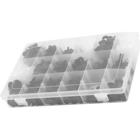 Kit de 415 attaches de pare-chocs auto avec outils de dépose - Fixations et clips de retenue assortis