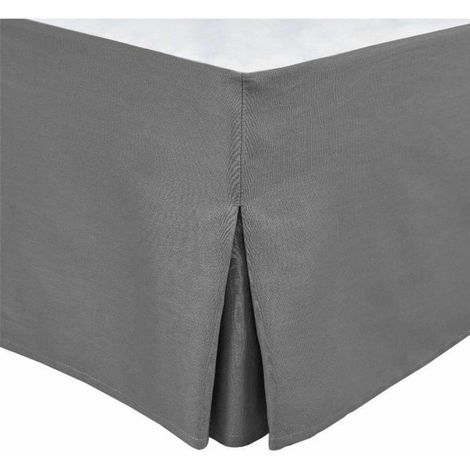home-linge-passion Elegante Bettumrandung dunkelgrau 160x200 cm