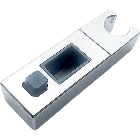 1 Soporte deslizante, ABS cromado, para barra rectangular de 15x30 mm, baño (1/5)