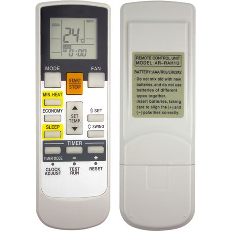 1 Télécommande Climatiseur,ABS Durable,Fujitsu Compatible,Portée 8m,Remplacement Piles AAA (1/5)