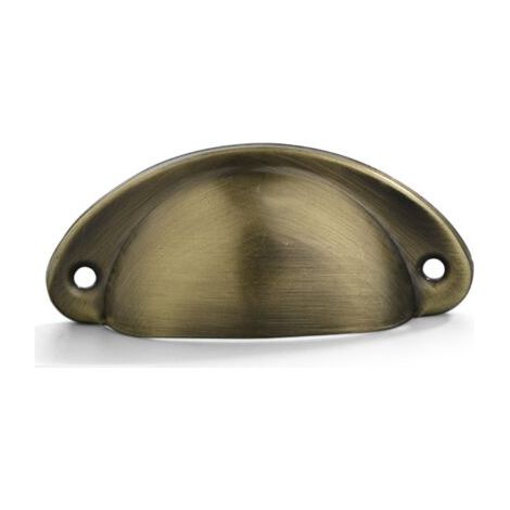 Bronze brossé-Poignee de meuble cuisine, 20 pièces poignée meuble, bouton de meuble, poignet meuble, poignee de meuble cuisine en fer courbé pour décorer des coiffeuses, des tiroirs, des meubles (1/5)
