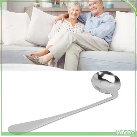Fafeicy Cuillère courbée Cuillère incurvée à alimentation automatique, réduit la pression du parapharmacie accessoire Main droite (1/5)