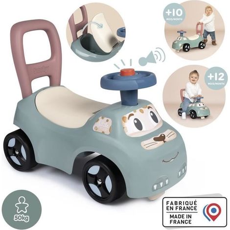 Little Smoby - Car Carrier - Underseat Storage + Seat - Horn - From 10 years old - Made in France (1/4)