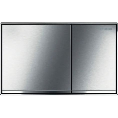 GEBERIT Placca Sigma 60 Doppio Tasto Cromo Spazzolato (1/7)