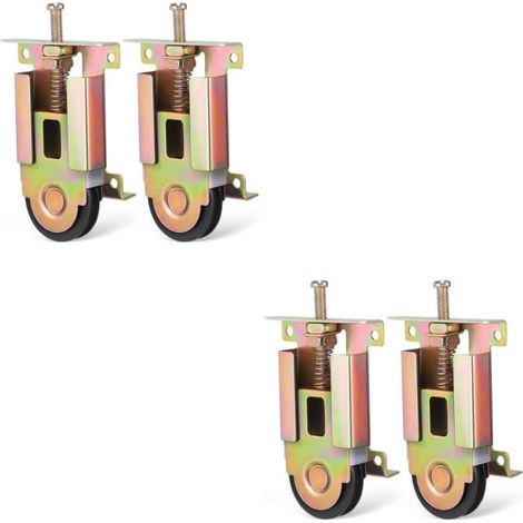 4 Pièces Roulettes de Porte de Placard en Métal à Roulement à Billes Concave, Installation Facile et Fonctionnement Fluide pour Portes Coulissantes de Placard et Miroir (1/5)
