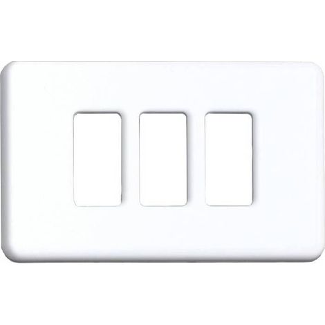 2 x COPRINTERRUTTORE PLASTICA 3P BIANCO