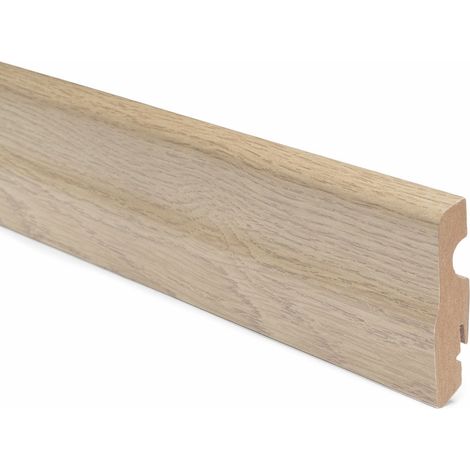 BATTISCOPA MDF ROVERE BEIGE CM. 7X1.8X240