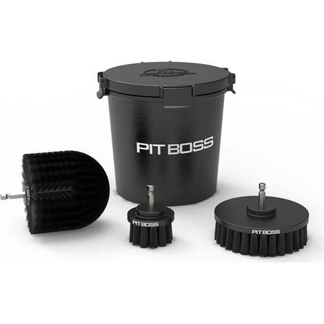 Kit pour Visseuse avec 3 brosses nettoyage grilles de barbecue Pit Boss (1/2)