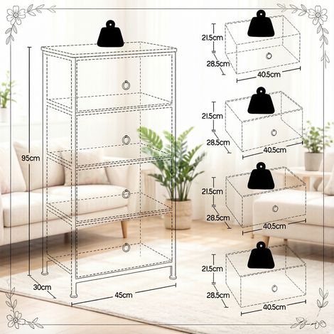 Commode ancienne, table de chevet, meuble latéral, armoire de rangement (uniquement avec placard de stockage) (1/5)