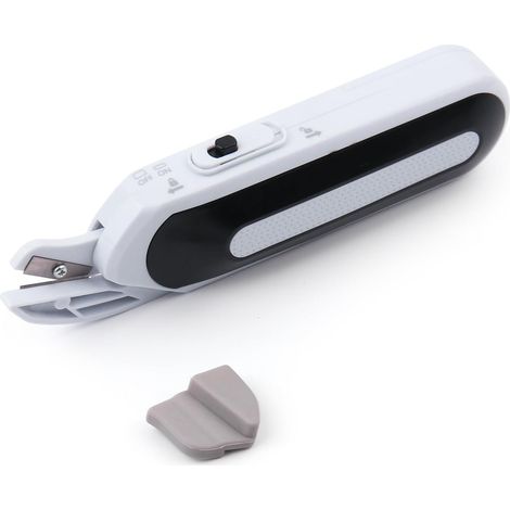 Tijeras de costura eléctricas, tijeras eléctricas portátiles, tijeras multiusos eléctricas de doble potencia para coser en casa, tijeras para cortar tela, cuero, tela y papel. (1/4)