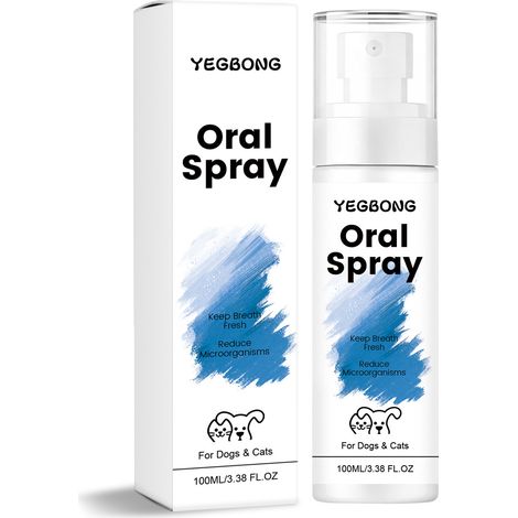 Spray bucco-dentaire pour animaux de compagnie contenant de l'extrait de menthe pour une haleine fraîche, un soin doux des gencives et l'élimination de la plaque dentaire – 100 ml (1/5)