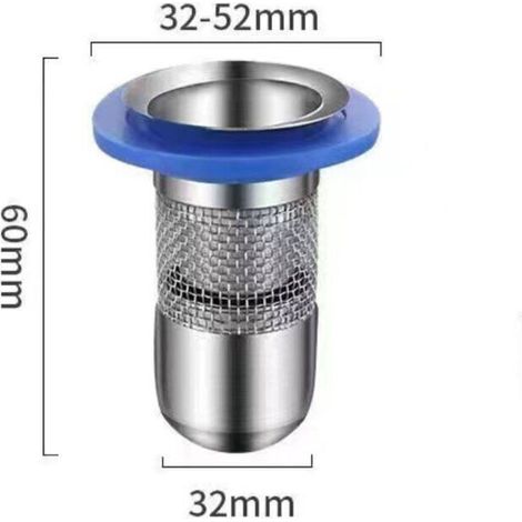 Clapet Anti Odeur, Anti Odeur Douche avec Filet Filtrant, Noyau de Bouchon Douche Anti Odeurr, Siphon Douche Les Insectes et Les Odeurs (1/5)
