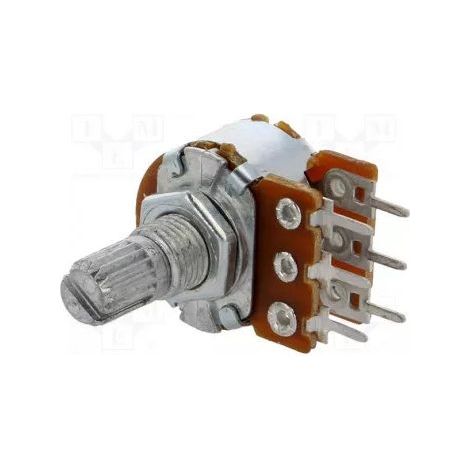 22k Double Logarithmic Potentiometer Metal Shaft Printed Circuit Board R16148-1b-2-a22k