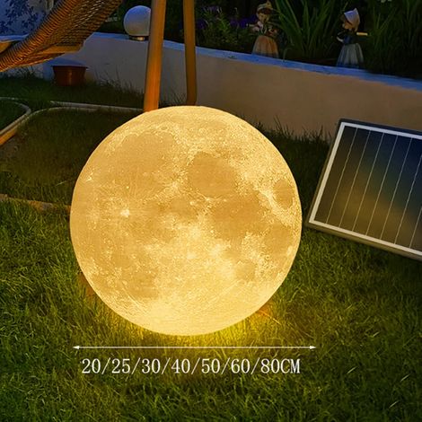 (20 cm - Blanc chaud) Lampe d'ambiance solaire LED pour pelouse et jardin (non solaire) (1/5)