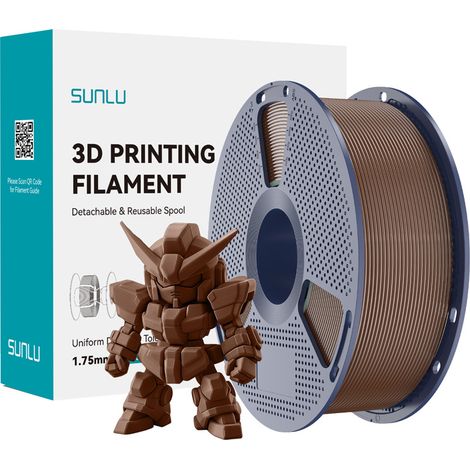 Filamento SUNLU PLA+ 2.0 1.75mm 1kg (caffè) (1/5)