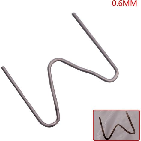 Clous à Souder pour Plastique - 100 Pièces - Diamètre 0.6 mm et 0.8 mm - Pour Réparation de Pare-Chocs Automobile - Pré-Découpés (1/5)