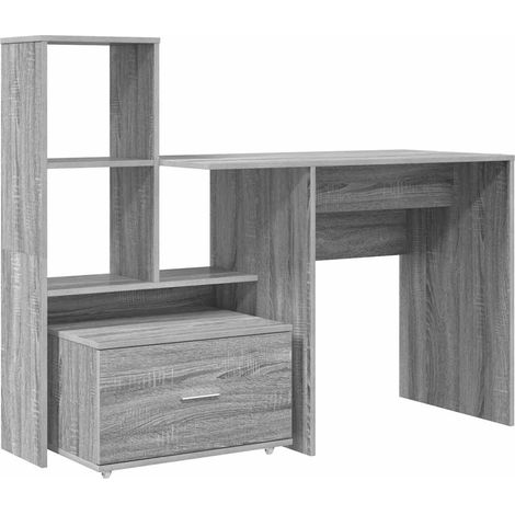 Maison Exclusive - Schreibtisch Graues Sonoma 131,5 x 50 x 106,5
