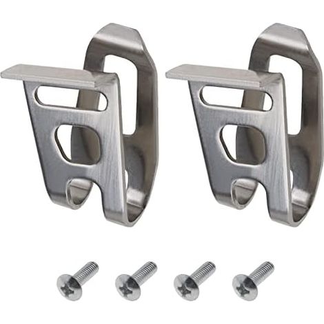 2pcs Clips de Crochet de Ceinture de Perceuse Électrique avec Vis 346449-3 Compatible avec Makita XFD01 XFD07D DTD144 DTD144Z 12V 18V Perceuse Sans Fil Perceuse À Impact Ceinture Clip