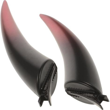 Gothische Aufsteckhörner aus Kunststoff und Metall Ox Horn Haarspangen mit Clip Design Schmerzfrei für Halloween Party und Fotografie Geeignet (1/5)