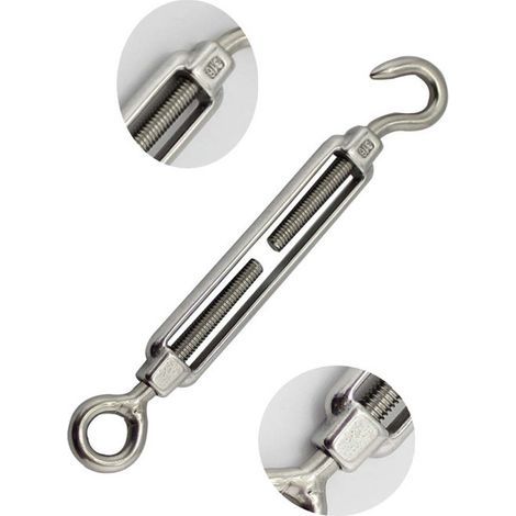 Open-body 316 stainless steel flower basket screw, open-body orchid tensioner flower basket bolt (size M) (1/5)