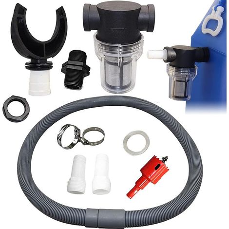 Recuperateur d Eau de Pluie,Tuyau Flexible, Kit de Raccordement pour Tonneau de Pluie (1/5)