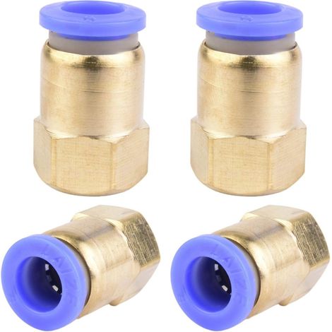 4 pièces 10 mm 1/2′′PT filetage extérieur droit Push to Connect Raccords de tube à emboîter pneumatique connecteur rapide PCF PCF8-1/8" (1/5)