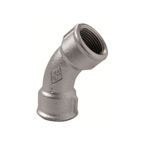 CURVA LUNGA FF 45° ZINCATA Misura: 3/4