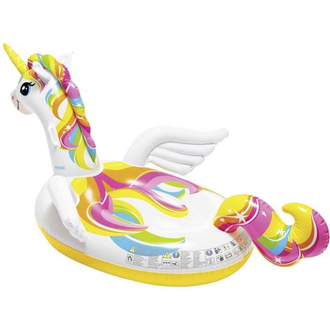 [GEBRAUCHT] B-Ware Intex Schwimmfigur Einhorn Schwimmtier Pool Einhorn Groß Für Kinder 201x140x9595
