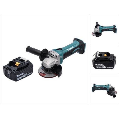 Makita DGA 452 M1 Akku Winkelschleifer 18 V 115 mm + 1x Akku 4,0 Ah - ohne Ladegerät